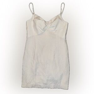 Lilly Pulitzer White Dress with Bow Accent and Adjustable Spaghetti Straps